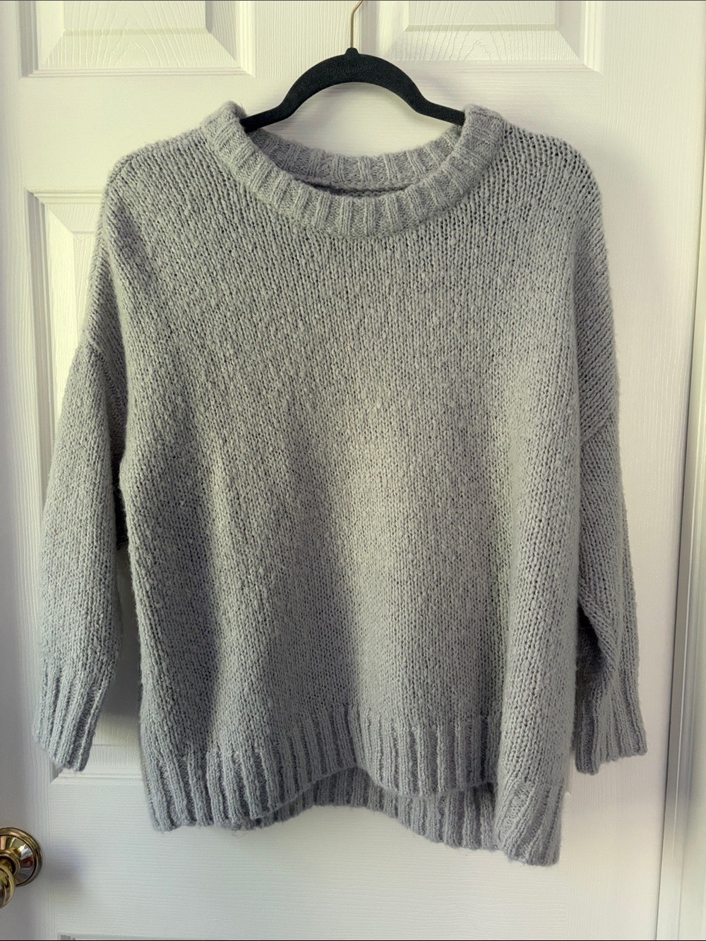 Aerie Sunday Soft Light Gray Women's Crewneck Sweater Oversized